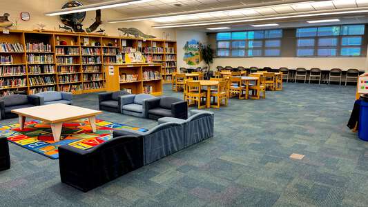 Bayshore Elementary School Library in North Fort Myers
