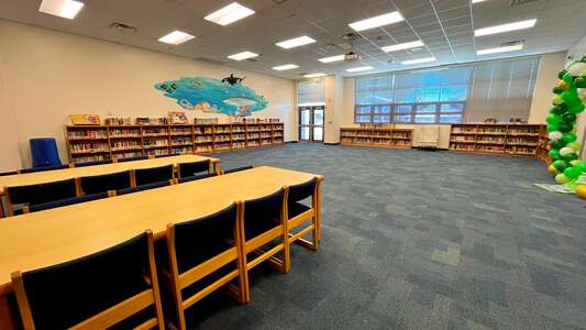 Bayshore Elementary School Library in North Fort Myers
