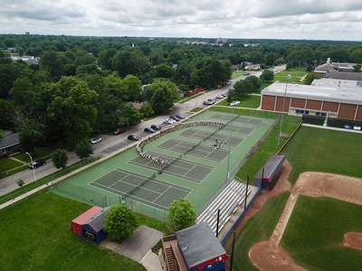 Lafayette High School Tennis Courts in Lexington