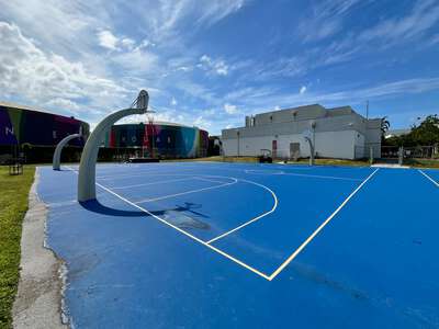 Miami Beach Senior High School Outdoor Basketball Courts in Miami Beach