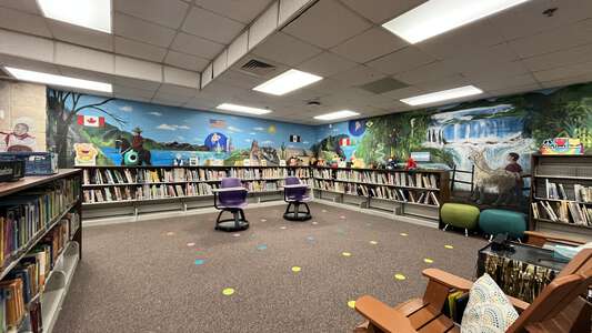 Peachtree Elementary School Media Center in Peachtree Corners