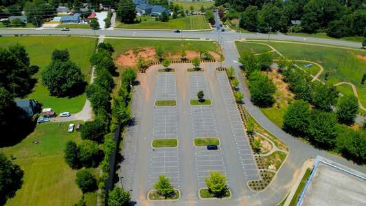 William Amos Hough High School Parking Lot - Side in Cornelius 2