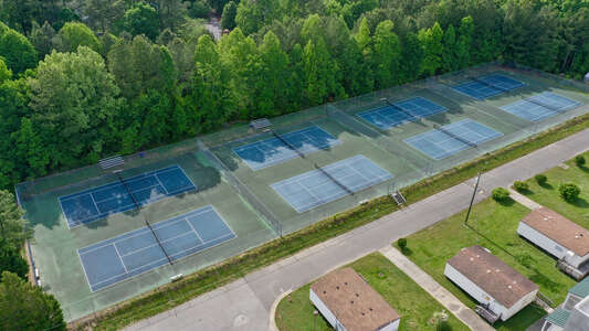 Riverside High School Tennis Courts in Durham