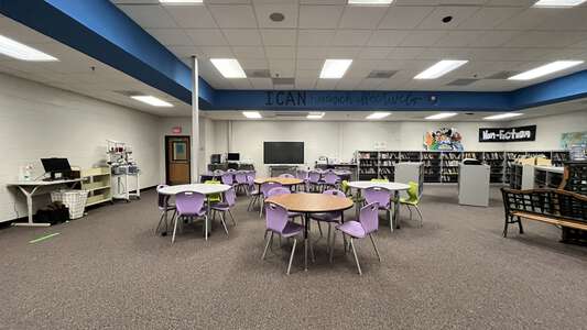 Partee Elementary School Media Center in Snellville