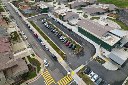Miwok Village Elementary School Parking Lot - Front in Elk Grove