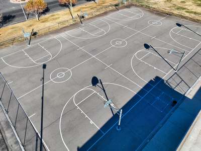 Hyde Park Middle School Outdoor Basketball Courts in Las Vegas 2