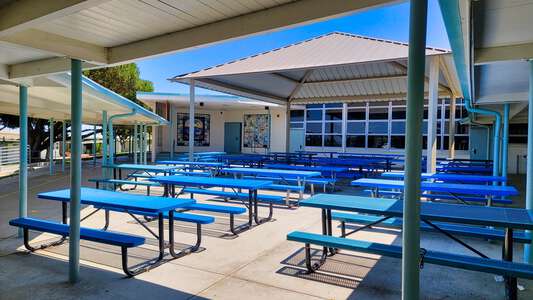 Seaside Elementary School Lunch Benches in Torrance