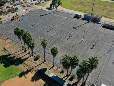 Castle Park High School Outdoor Basketball Courts in Chula Vista