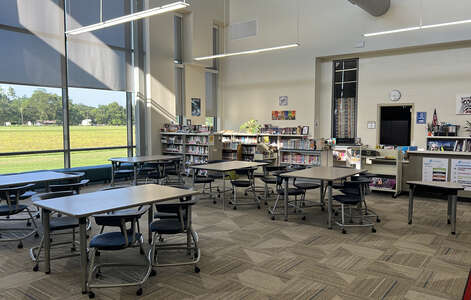 Caneview K-8 School Library in Port Allen