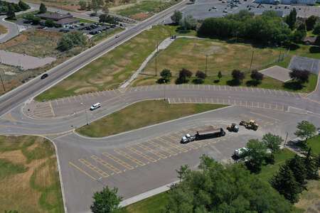 Franklin Middle School Parking Lot - Bus in Pocatello