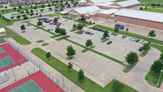 Richard J. Allie Middle School Parking Lot - Front in Crowley