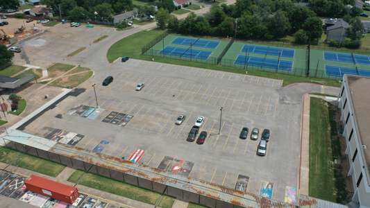 Midwest City High School Parking Lot - Tennis Courts in Midwest City 2