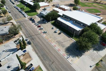 Mojave Junior/Senior High School Parking Lot - Front in Mojave