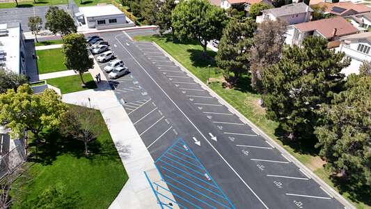 College Park Elementary School Parking Lot in Irvine