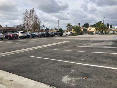 Sunnyside Elementary School Parking Lot - Field in Garden Grove