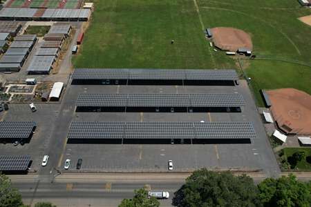 Chico High School Parking Lot - Solar Panels in Chico