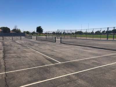 Rutherford B. Gaston Middle School Tennis Courts in Fresno