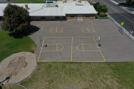 Tendoy Elementary School Outdoor Basketball Courts in Pocatello