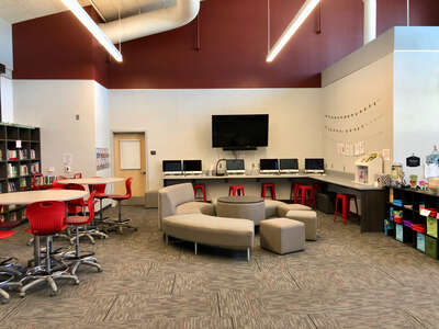 Steindorf STEAM School Library in San Jose