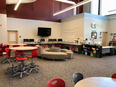 Steindorf STEAM School Library in San Jose