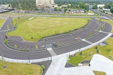 Flett Middle School Parking Lot - Back in Spokane