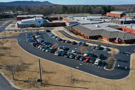 North Forsyth High School Purple Parking Lot in Cumming