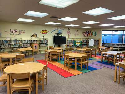 Charles Drew Elementary School Media Center in Pompano Beach