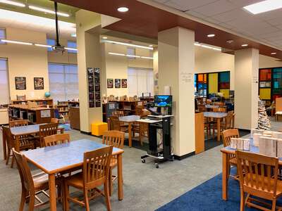 Noble Elementary School Library in Liberty Hill