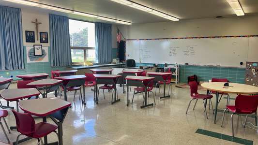 Resurrection College Prep High School Classroom Standard in Chicago