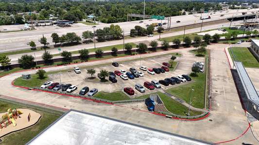 Johnson Elementary School Parking Lot - Back in Humble