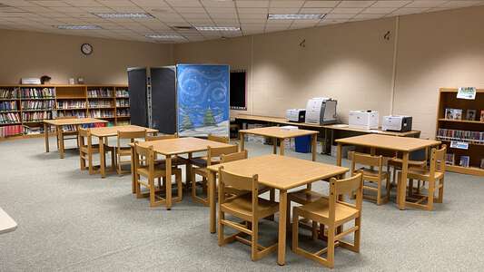Copper Hill Elementary School Library in Ringoes