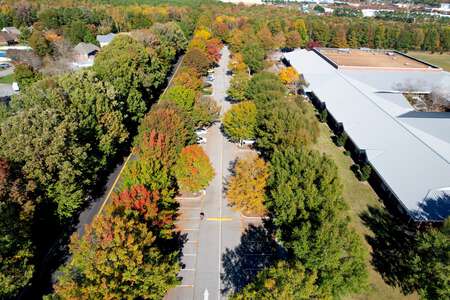 Three Oaks Elementary School Parking Lot - Front in Virginia Beach 2