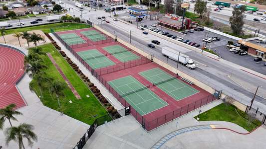 Pioneer High School Tennis Courts in Whittier