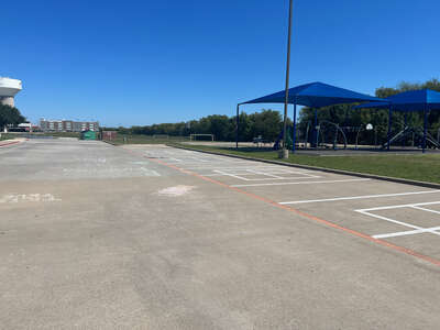 Mary Orr Intermediate School Parking Lot - Back in Mansfield 1