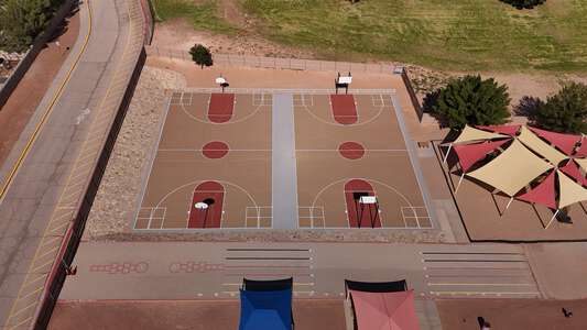 Paso Del Norte Fine Arts Academy Outdoor Basketball Courts 2 in El Paso 2