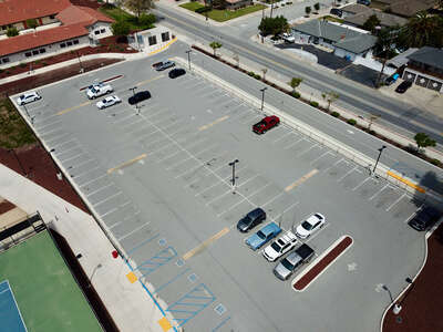 Hollister High School Tennis Court Parking Lot in Hollister