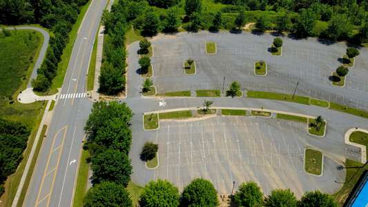 William Amos Hough High School Parking Lot - Tennis Courts in Cornelius 2