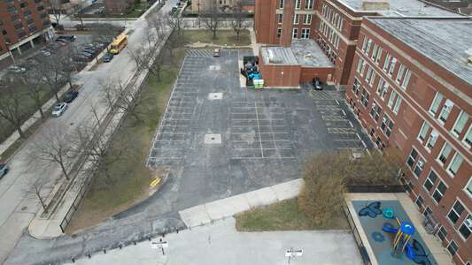Pershing - John J Pershing STEAM Magnet Elementary School Parking Lot in Chicago 2