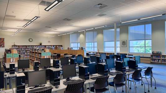 Montezuma Cortez High School Library in Cortez
