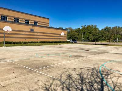 Cecil E. Gray Middle Outdoor Basketball Courts in Groveland