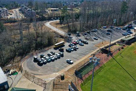 West Forsyth High School Parking Lot - Bus in Cumming