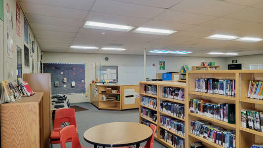 The Heritage School Library in Phelan