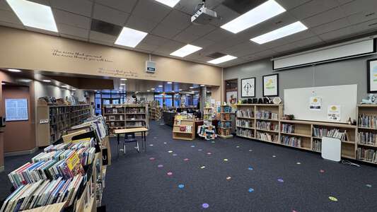 Plaza Vista School (K-8) Library in Irvine
