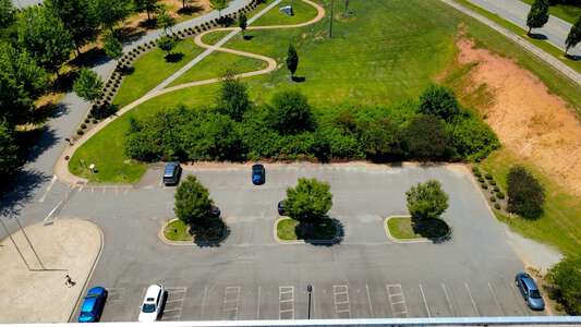 William Amos Hough High School Parking Lot - Front in Cornelius 2
