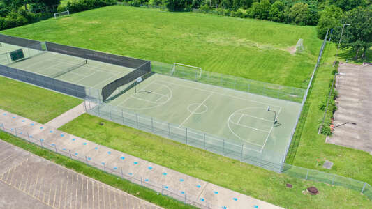 Chavez High School Outdoor Basketball Courts in Houston