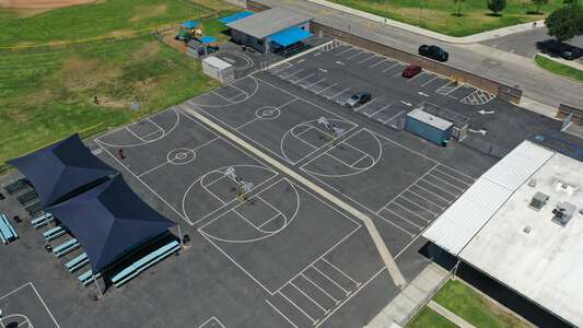 Sycamore Elementary School Outdoor Basketball Courts in Orange