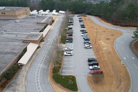 Duncan Creek Elementary School Parking Lot - Main Front in Hoschton 2