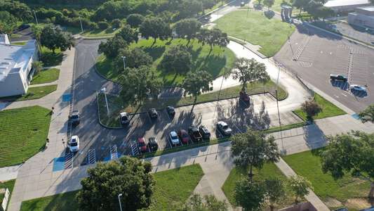 Seven Springs Middle School Parking Lot in New Port Richey