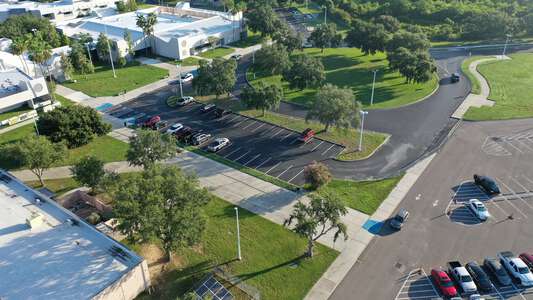 Seven Springs Middle School Parking Lot in New Port Richey