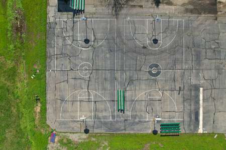 William Daylor High School Outdoor Basketball Courts in Sacramento 2
